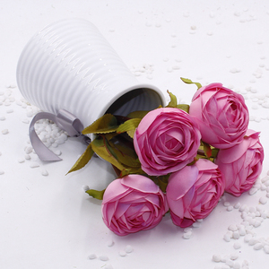 Haute Qualité Directe De Soie Artificielle Roses Fleurs Vraie Touche pour La Maison Jardin Décoration De Fête De Mariage - Product Image 3