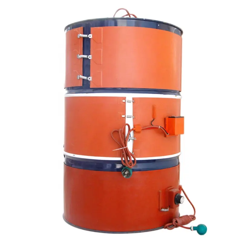 Silikon Band Heater Oil Drum Heater 200L 250X1740 Mm 230 V 2000 W dengan Digital Thermostat