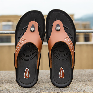 Zapatillas de cuero para hombre, nuevo estilo, chanclas - Product Image 6