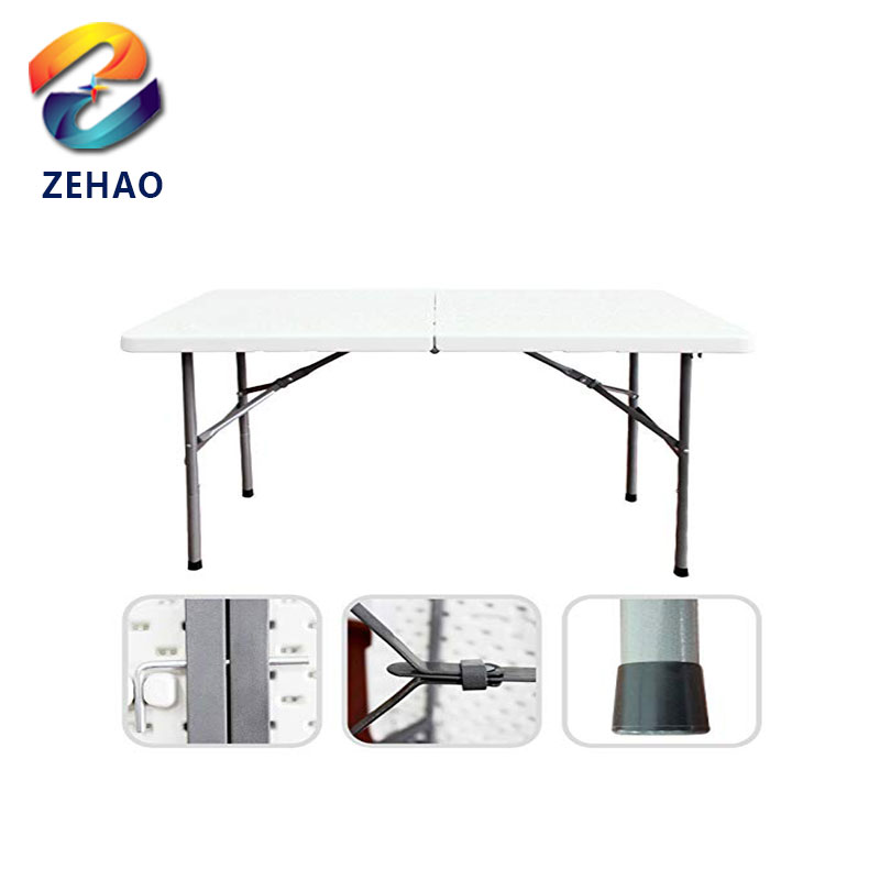 folding rectangle Outdoor Furniture Folding Table Picnic Rectangle Plastic Tables Portable Plastic Folding Tables