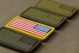Custom tactische pvc amerikaanse vlag patch