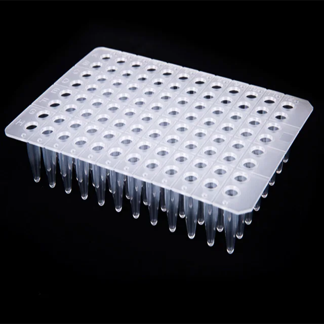 PCR plate laboratory consumable 96 well pcr plates with no skirt 0.2ml pcr plate