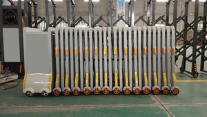 気功式伸縮アルミ製衝突防止交通バリケード、手動式バリケードゲート、リモコン式道路群衆制御、手動式セキュリティ - Product Image 2