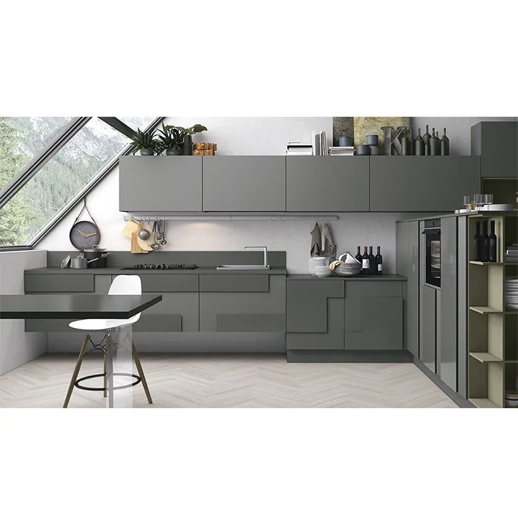 Prima project-armario de cocina de diseño elegante para mejoras en el hogar