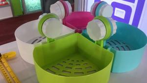 <strong>Suction</strong> Cup Plastic Wall Mounted <strong>Bathroom</strong> <strong>Shelf</strong> Hanging Corner <strong>Bathroom</strong> Triangle <strong>Shelves</strong> - Product Image 5