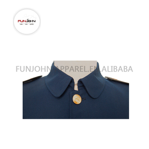 Uniforme de sécurité et de portier de haute qualité pour hommes et femmes, <span class=keywords><strong>col</strong></span> chinois, tissu TR, antistatique, anti-boulochage, gaufré, sans couture - Product Image 4