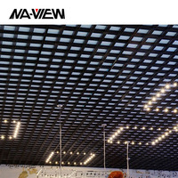 Grille décorative du fabricant Foshan Panneau de plafond perforé en alliage d'aluminium Bande de carrelage ignifuge pour l'application du centre commercial