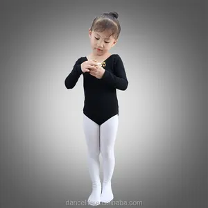 C2017 long sleeve Toddler Leotard white Kids Long Sleeve Ballet Leotard long sleeve leotards girls gymnastic