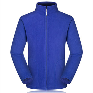 Wholesale Custom logo Winter Mens Long Sleeve Full Zip up Stand Collar Outwear <strong>Micro</strong> Polar <strong>Fleece</strong> <strong>Jacket</strong> Men - Product Image 3