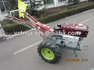 Mesin pertanian kubota berjalan traktor dengan rotary tiller