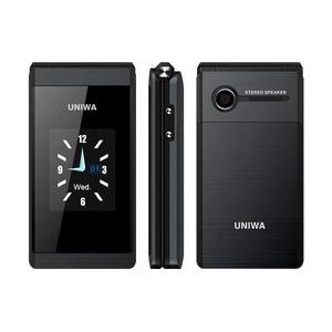 UNIWA X28 Dual SIM Dual Screen <strong>Folding</strong> <strong>Mobile</strong> <strong>Phone</strong> with SOS Button 12000mAh Battery Support for French German Spanish - Product Image 1