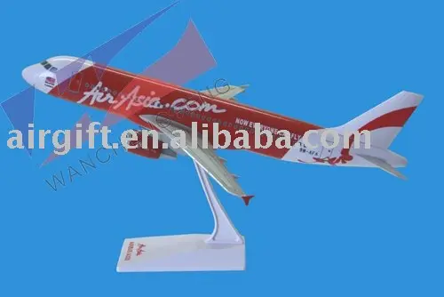 ABS Kunststoff modell Flugzeug Air Asia AIRBUS A320 Flugzeug modell 1:100 Flugzeug modell