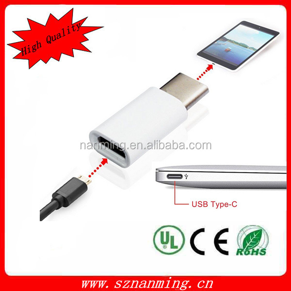 Микро usb тип c адаптер, микро 5 контакт. к usb c тип разъема