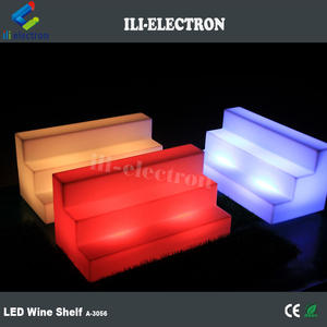 Soporte de exhibición giratorio iluminado led soporte de exhibición de plástico - Product Image 1