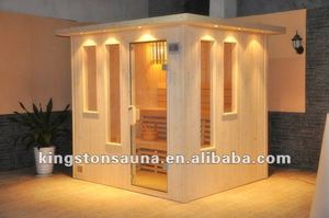 Portable de madera tradicional seco <span class=keywords><strong>sauna</strong></span> habitación con puerta de <span class=keywords><strong>cristal</strong></span> - Product Image 1