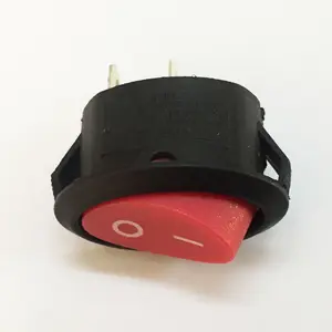 Towei switch supplier 13A~120V 6A~250V 10(4)A~125V T105 2 pin dual oval ON OFF red rocker switch for air cooler