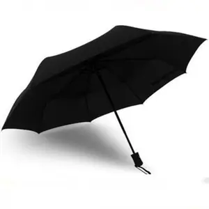 Entièrement automatique Parapluie de Pluie & Parasol Coupe-Vent et Pare-Soleil Pliable, Ouverture/Fermeture Automatique, Noir