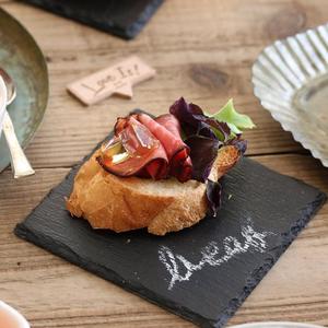 Placa <span class=keywords><strong>de</strong></span> piedra <span class=keywords><strong>de</strong></span> pizarra redonda hecha a mano, placa <span class=keywords><strong>de</strong></span> coco ecológica - Product Image 3
