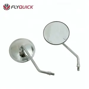 ZF001-24 Universal ABS Chrome Round 110ミリメートルMotorcycle Rearview Mirror For GN125