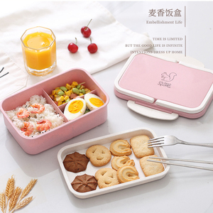 Eco-friendly Three Compartments100% Food Grade Material Wheat Straw <strong>Tiffin</strong> <strong>Lunch</strong> <strong>Box</strong> - Product Image 5
