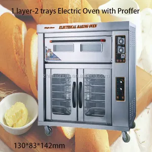 Grosir Kecepatan Tinggi 1-Layer, 2-Trays Oven Listrik dengan Proofer