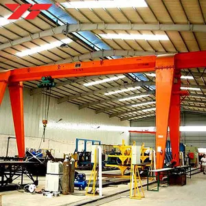 Stable และเชื่อถือได้สะพาน girder ยกยก 6 ตัน Gantry Crane สำหรับเพดานต่ำ