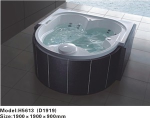<span class=keywords><strong>Vasca</strong></span> <span class=keywords><strong>da</strong></span> <span class=keywords><strong>Bagno</strong></span> Rotonda Autoportante per Esterni con Funzione Idromassaggio - Product Image 4