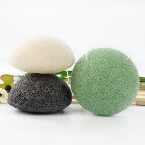 All'ingrosso 100% naturale trucco Konjac carbone spugna spugna cosmetica Puff - Product Image 2