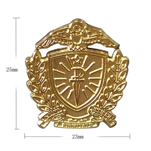 Medaglie di ancoraggio in oro con nastro di corda su misura - Product Image 3
