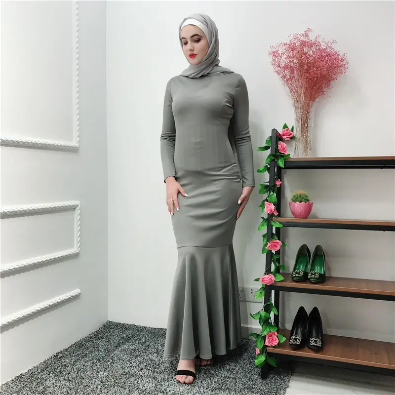 แฟชั่นแน่น slim fishtail ด้านล่างธรรมดาภายใต้ abaya ขายส่งเสื้อ \ \ \ \ \ \ \ \ \ \ \ \ \ \ \ \ \ ภายในชุด