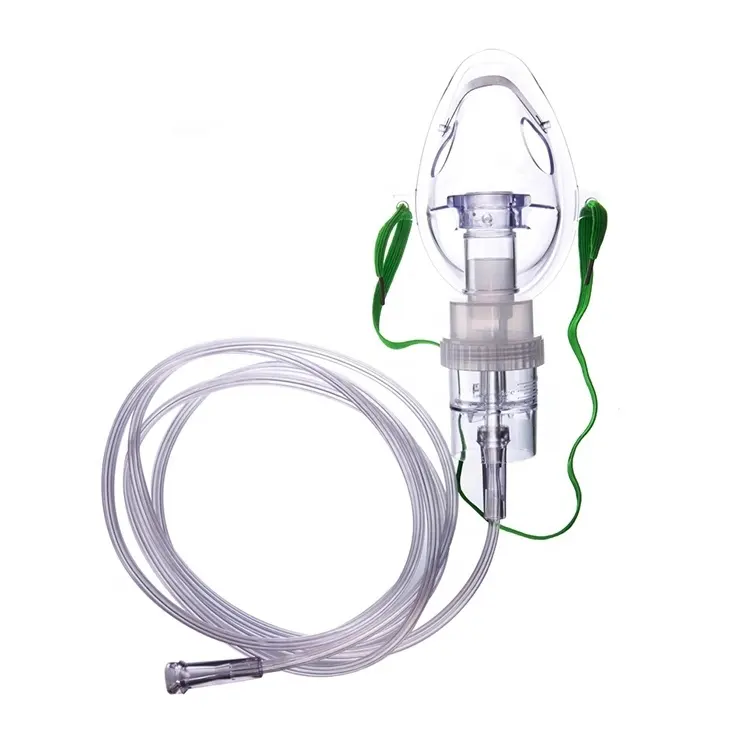 High quality medical disposable oxygen mask with nebulizer latex free