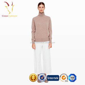 Maglioni Classici da <span class=keywords><strong>Donna</strong></span> in Cashmere con Collo Alto Stile Basic - Product Image 4