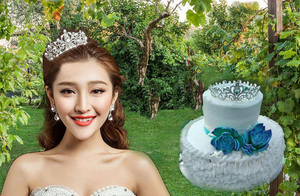 Copricapo da principessa all'ingrosso piccola corona rotonda di strass di cristallo diadema per la festa di nozze di Cake Topper per la <span class=keywords><strong>regina</strong></span> - Product Image 6