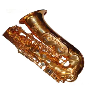 Tide music gold lacqquer alto saxophone alto sax like Reference 54 comes with case mouthpiece reeds