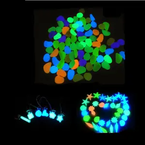 Milieuwblauw Gekleurde Fotoluminescentie Gloed In De Donkere Lichtgevende Zandsteen Kiezelstenen Voor Thuis Aquarium Aquarium Aquarium Ornament