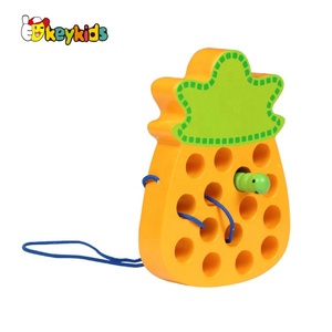 Nueva llegada <span class=keywords><strong>gusano</strong></span> comer piña juguete de <span class=keywords><strong>madera</strong></span> de roscado para bebé desarrollo temprano W11E092 - Product Image 1