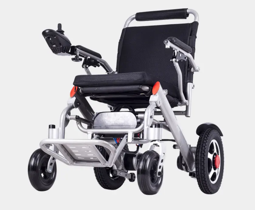 2018 New Lightweight Portable Travel Aluminum Folding Battery Power Electric Wheelchair