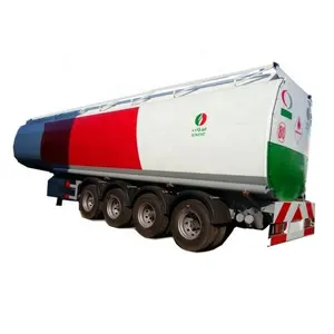 China fabrik 40 000 Liter Aluminium alloy fuel tank trailer für Afrika Nigeria