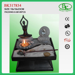 2017 polyresin fuente de agua con vela zen - Product Image 1