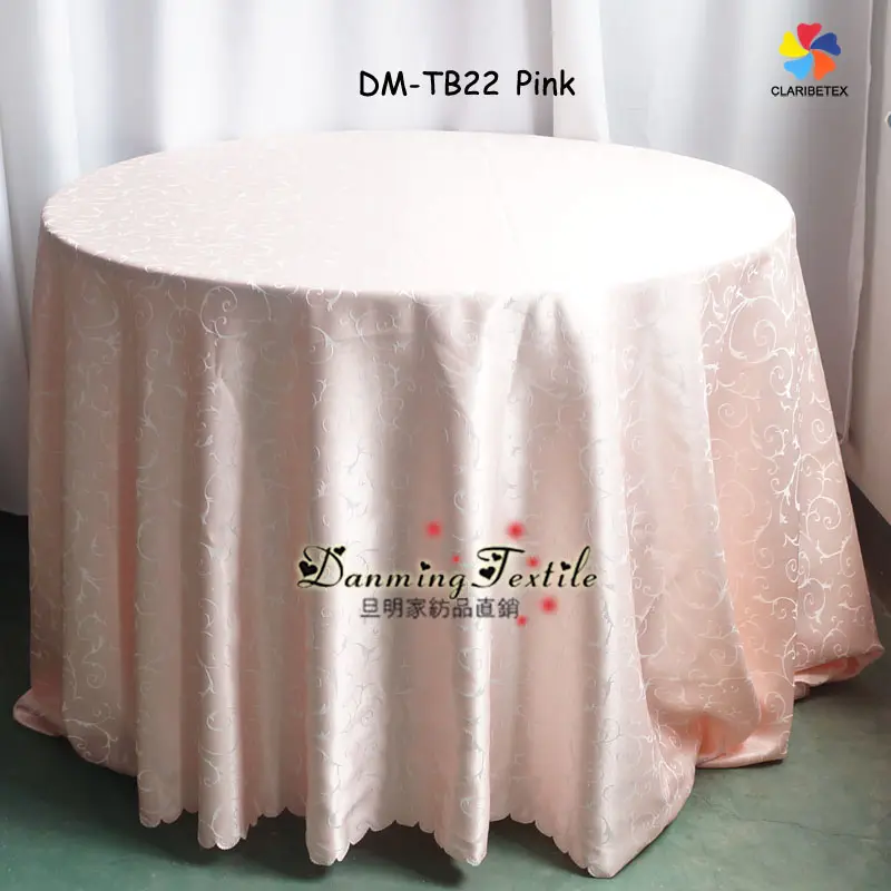מפואר פוליאסטר עגול מפת שולחן ושולחן כיסוי לחתונה דקור