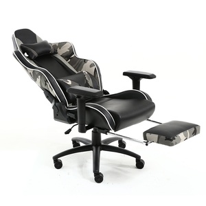 Silla ajustable de diseño colorido para gaming, sillón de oficina de camuflaje para masaje, pc, <span class=keywords><strong>ordenador</strong></span> de carreras, <span class=keywords><strong>reposapiés</strong></span> - Product Image 1
