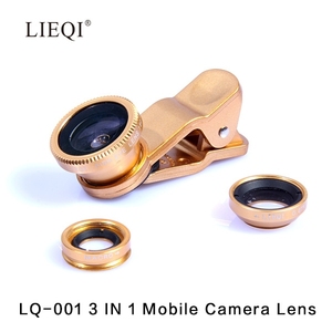 orient 3 en 1 magie téléphone mobile camera lens fisheye / grand - angle / premier clip objectif de la caméra LQ-001 - Product Image 4