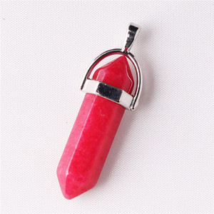 자연 크리스탈 기하학 오라 곤충 모양 석영 목걸이 크리스탈 펜던트 - Product Image 4