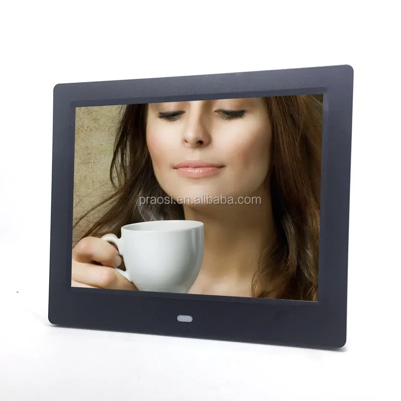 solar powered digital photo frame 7.9 inch video led digital picture frame ad player