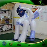 Juguete inflable de Pokémon, juguete inflable de Pokemon Absol, de 2m H, personaje inflable de aire, Anime 3D