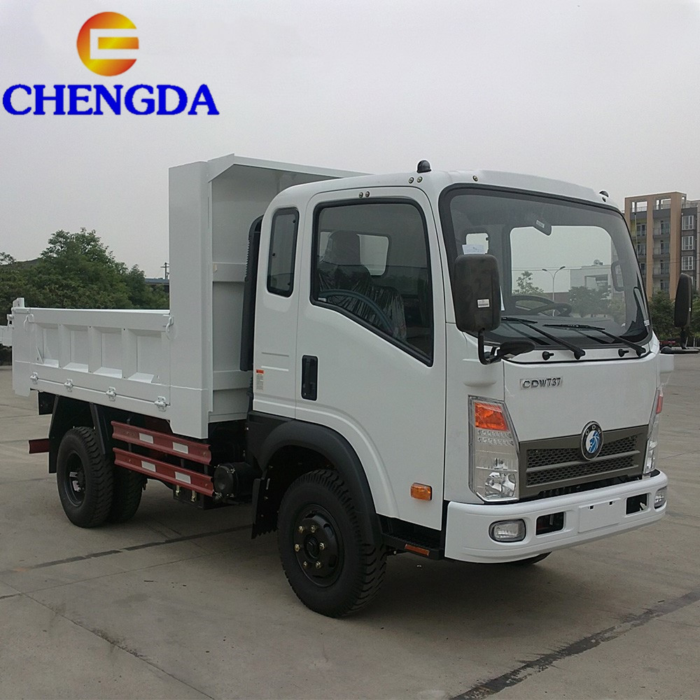 low bed dump truck 2 ton