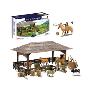 2019 <span class=keywords><strong>animali</strong></span> di plastica di buona qualità caldi giocattoli Happy Farm Set Toys - Product Image 1