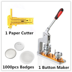 25mm 1" Hot Selling Press <strong>Badge</strong> Button <strong>Making</strong> Machine <strong>Kits</strong> with 1000pcs Blank <strong>Badges</strong> - Product Image 2