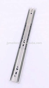 Meilong Phần Cứng Kính Thiên Văn Kênh 3 Bóng Mang Nhà Bếp Cài đặt Ngăn Kéo Slide/Đen Hoàn Thiện Sắt Trượt Chấm Trong 65G - Product Image 3