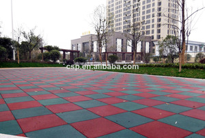 Entrega rápida de jardín al aire libre del piso de goma, jardín de infantes de goma del piso - Product Image 1
